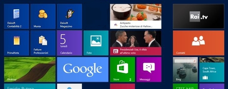 I programmi Daisoft all'interno del Desktop di Windows 8